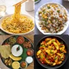 Chinese & Indian Platter ( Noodles, Fried Rice, Baby Corn Chilly, Steam Rice, Dal, 2 Roti, Veg Gravy, Sweets, Papad, Salad, Pickles + 750ML Cold Drink)